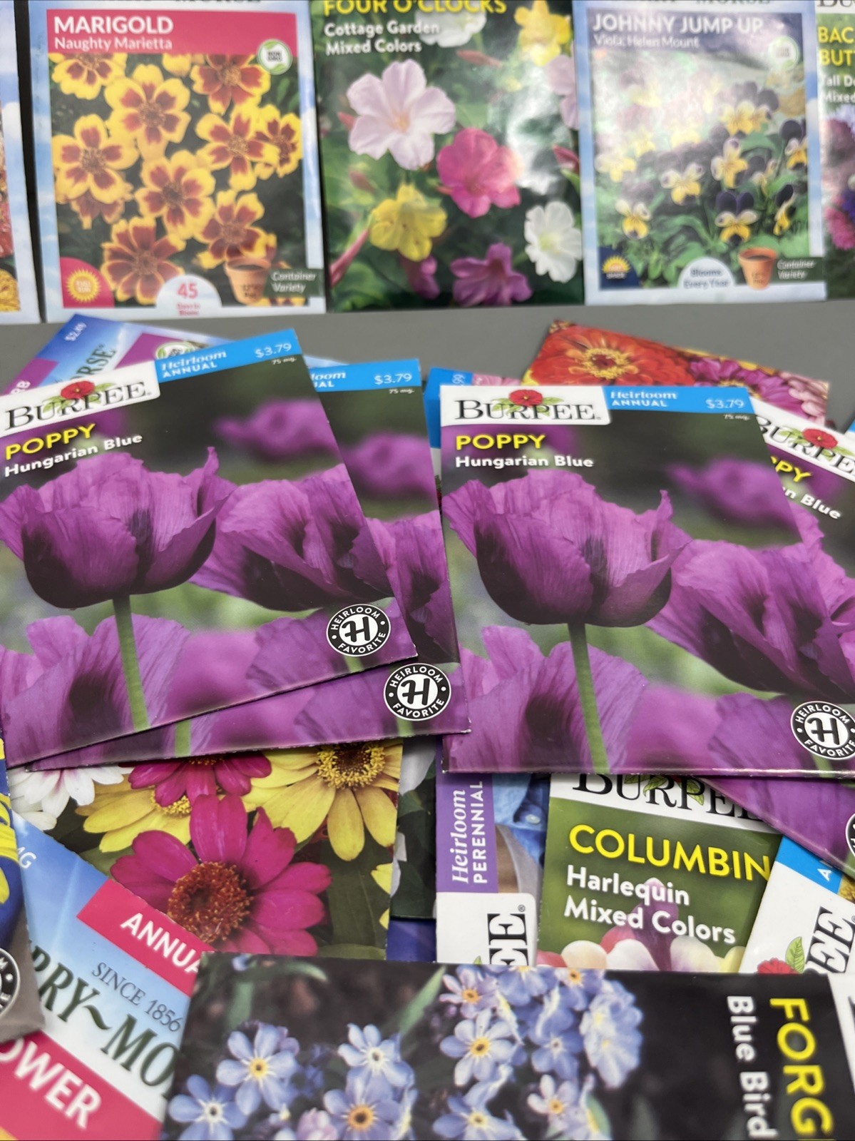 100 Flowers annual perennial Plant Seeds (Assorted Lot ) sell by 11/26 Garden