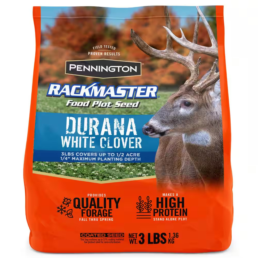 3 Lbs. Rackmaster Durana White Clover Seed