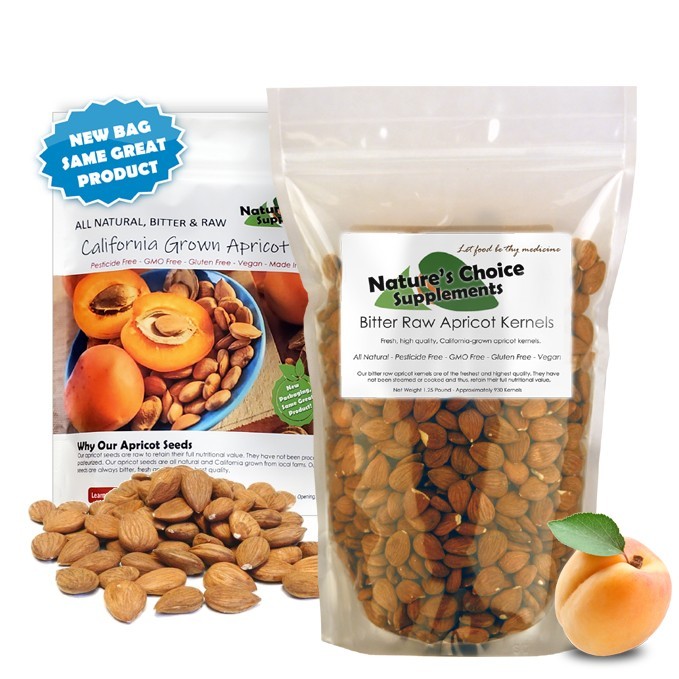 1 Pound Bitter Raw Apricot Kernels AMERICAN GROWN