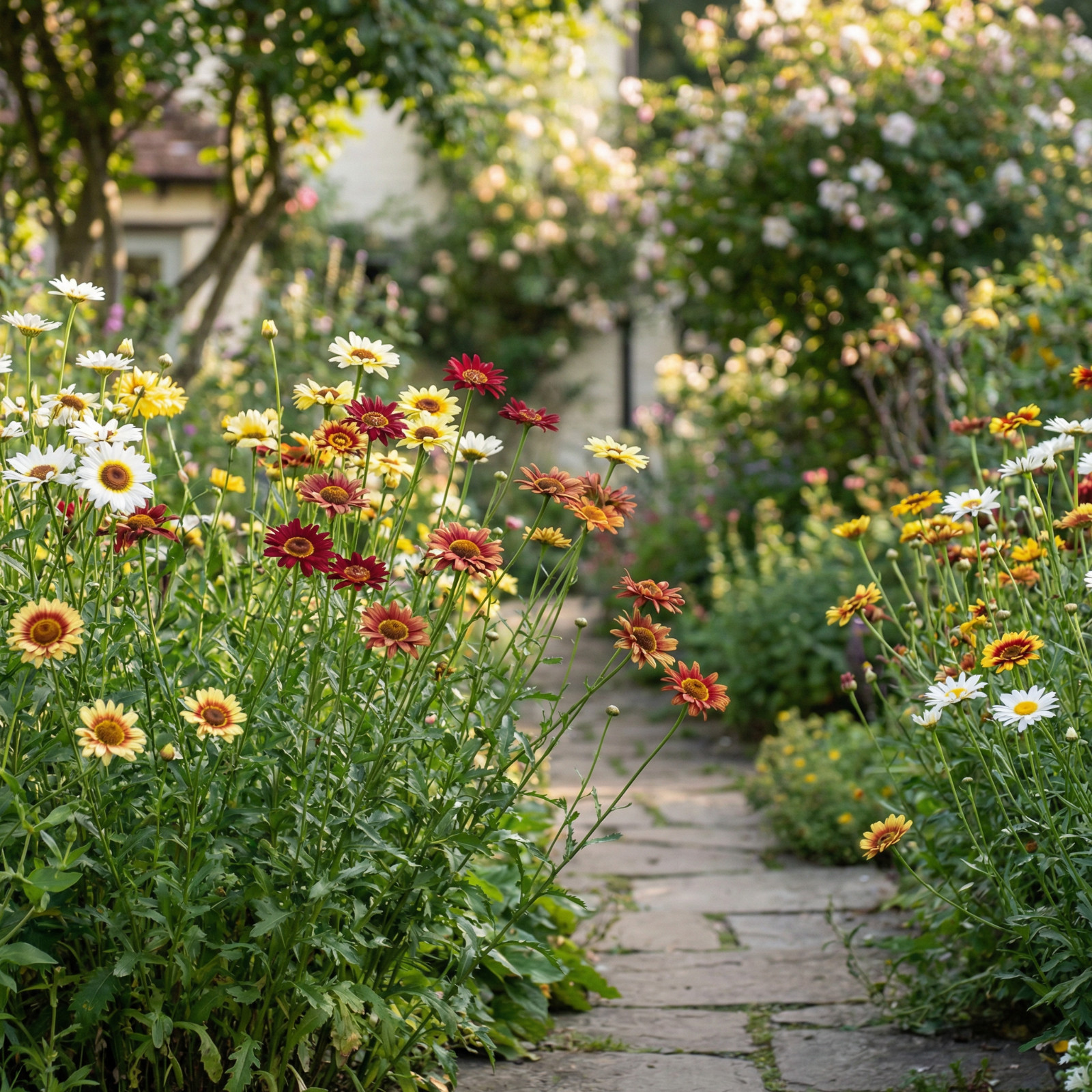 Painted Daisy MIXED Colors Pollinators Butterflies Perennial Non-GMO 200 Seeds!