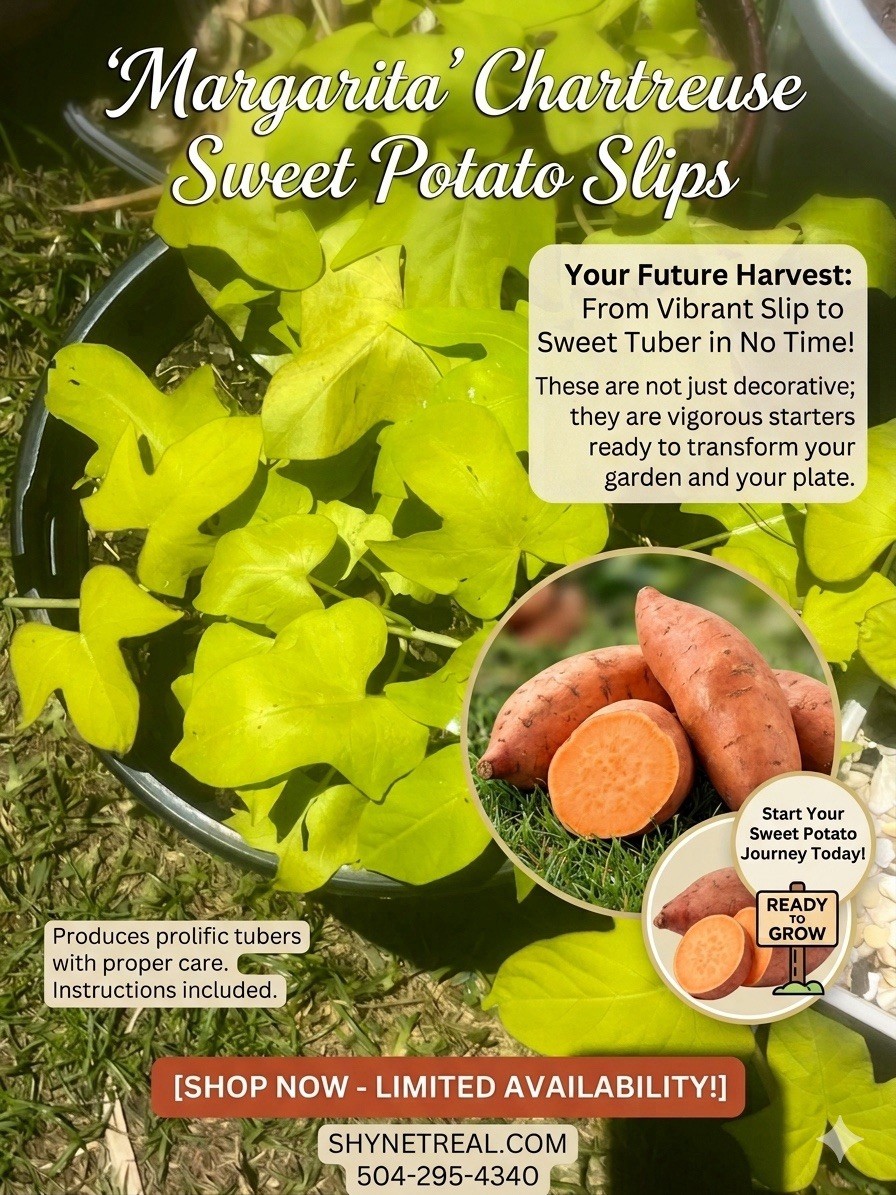 The ‘Margarita’ Sweet Potato Vine Rooted Slips Organically Grown 100% Natural(5)