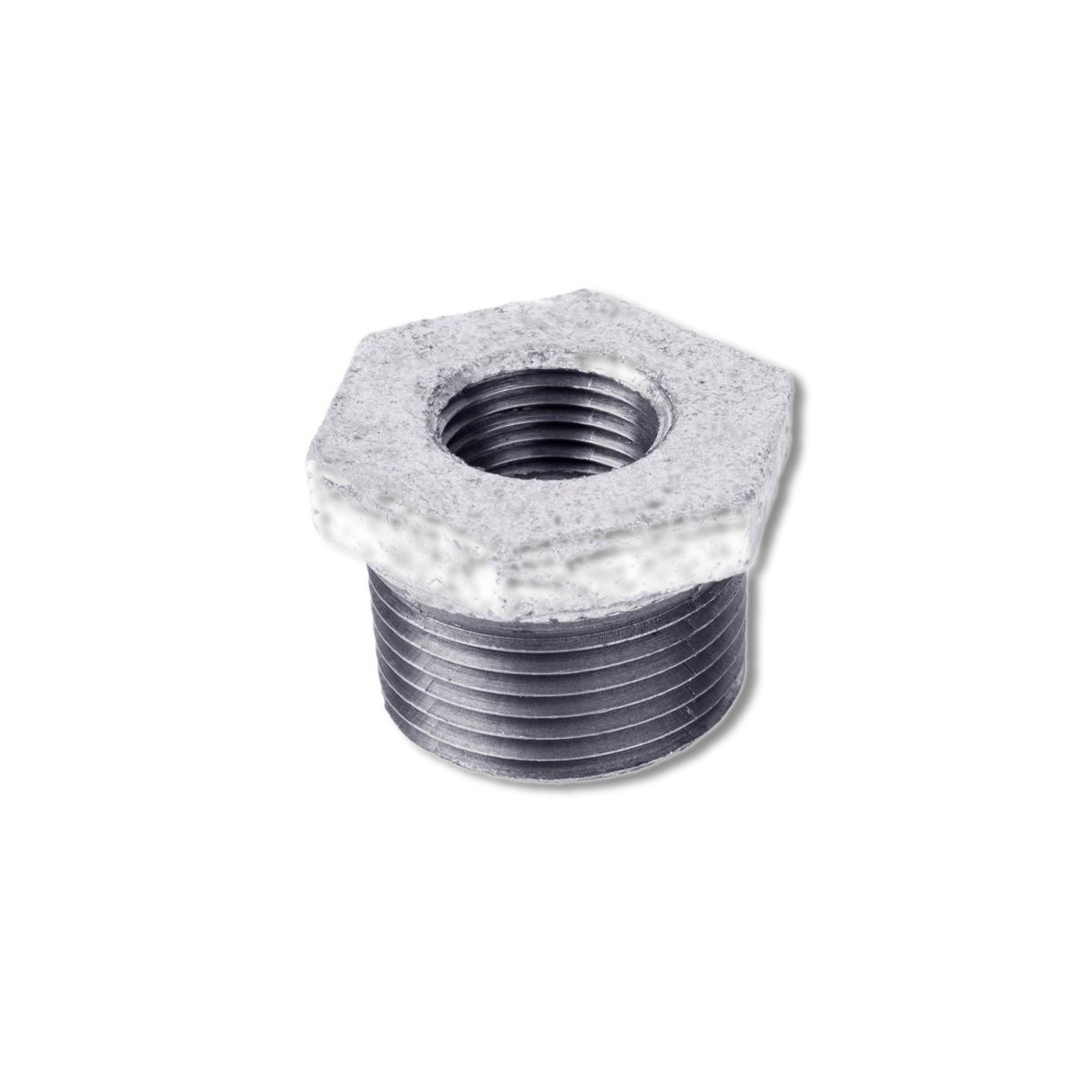 STZ Industries 2-1/2 in X 2 in Galvanized Malleable Iron Hex Bushing 351B-2122