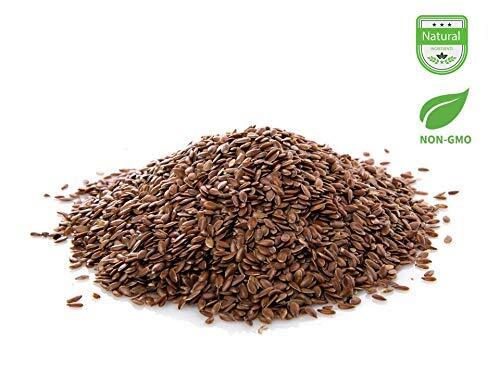 5 Pound Pack of Natural Non GMO Flax Seeds Rich in Fiber and Omega 3