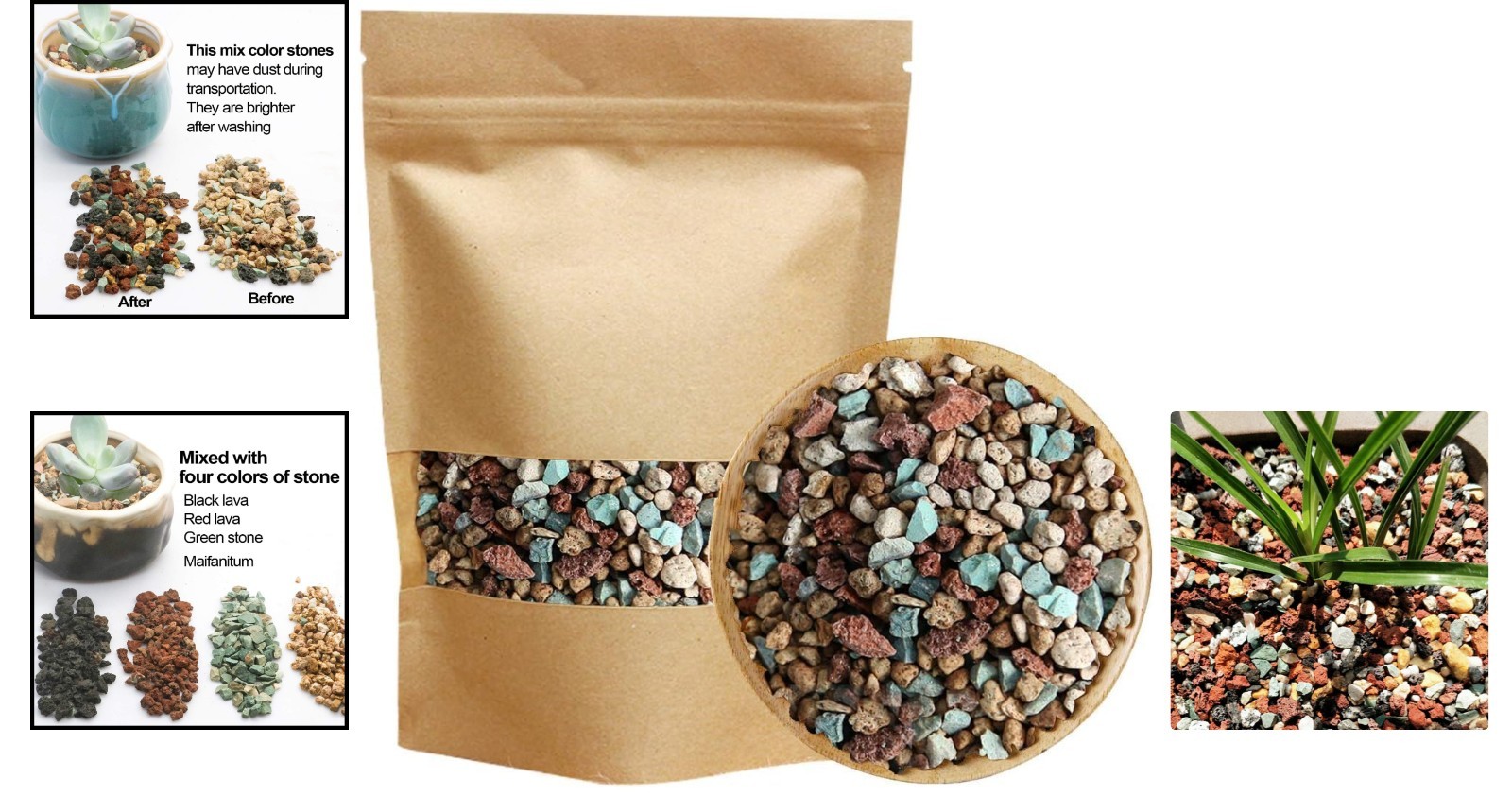 2.2lb Volcanic Rock Drainage Mix – Perfect for Terrariums & Fairy Gardening