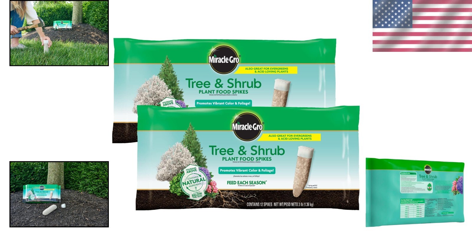 Nutrient-Rich Tree & Shrub Plant Food Spikes – Perfect for Spring & Fall Care