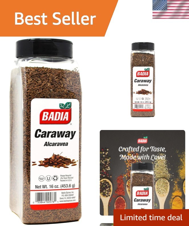 Mild Anise-Flavored Caraway Seeds, 16 oz – Gourmet Spice for European Dishes
