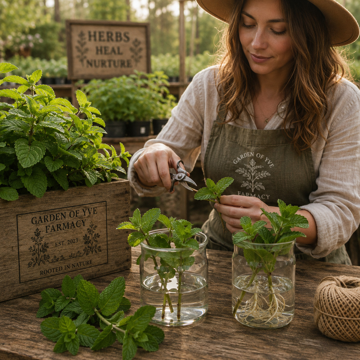 Large Peppermint Plant — Live 6-Inch Potted Mint Herb Plant