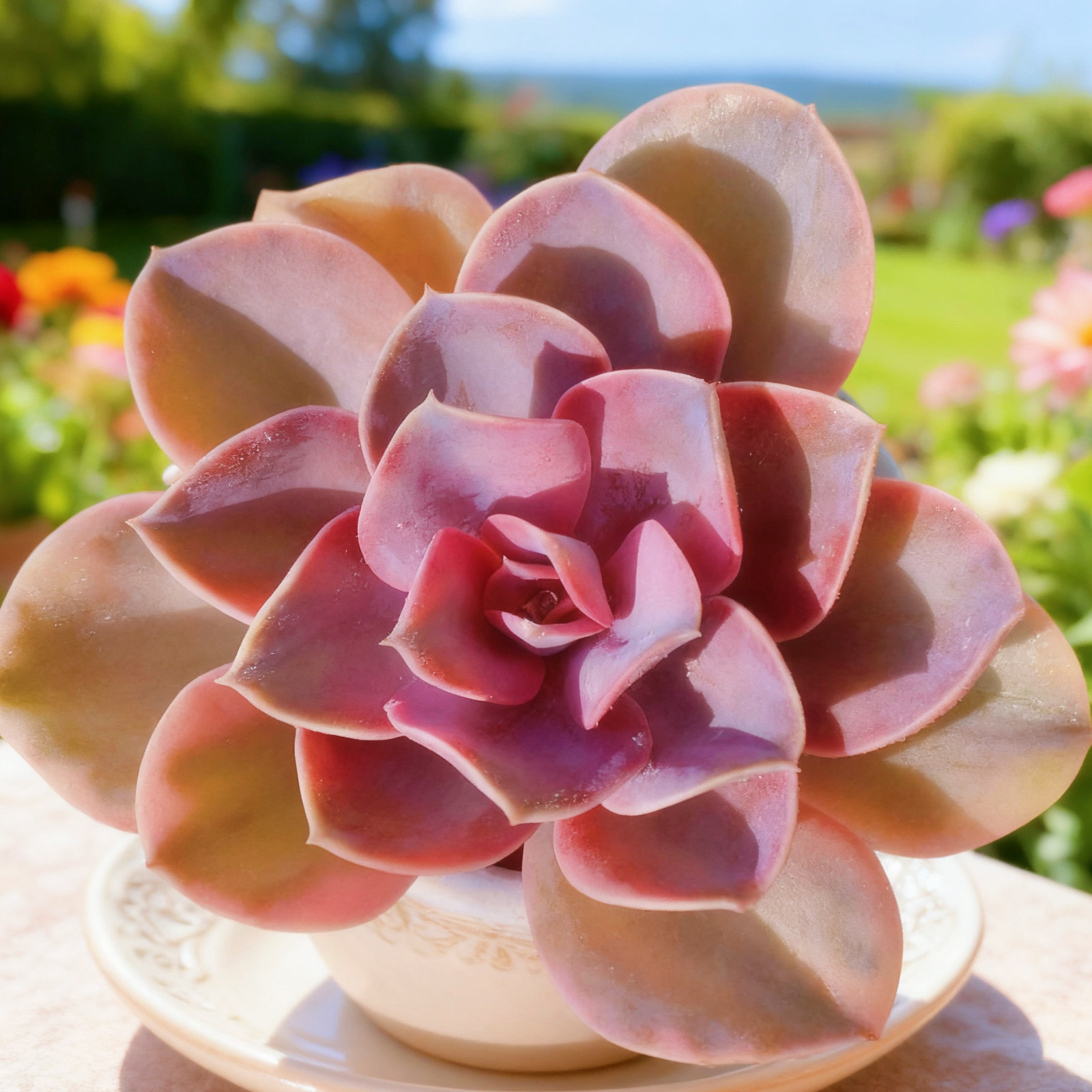 Echeveria Rainbow Succulent Plants, 3″ Green Imported Live Succulent