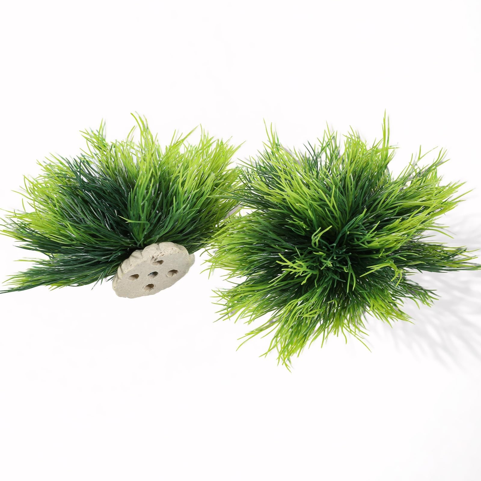 2pcs Aquarium Plants Decorations Artificial Fish Tank Plants Plastic Fish Tan…