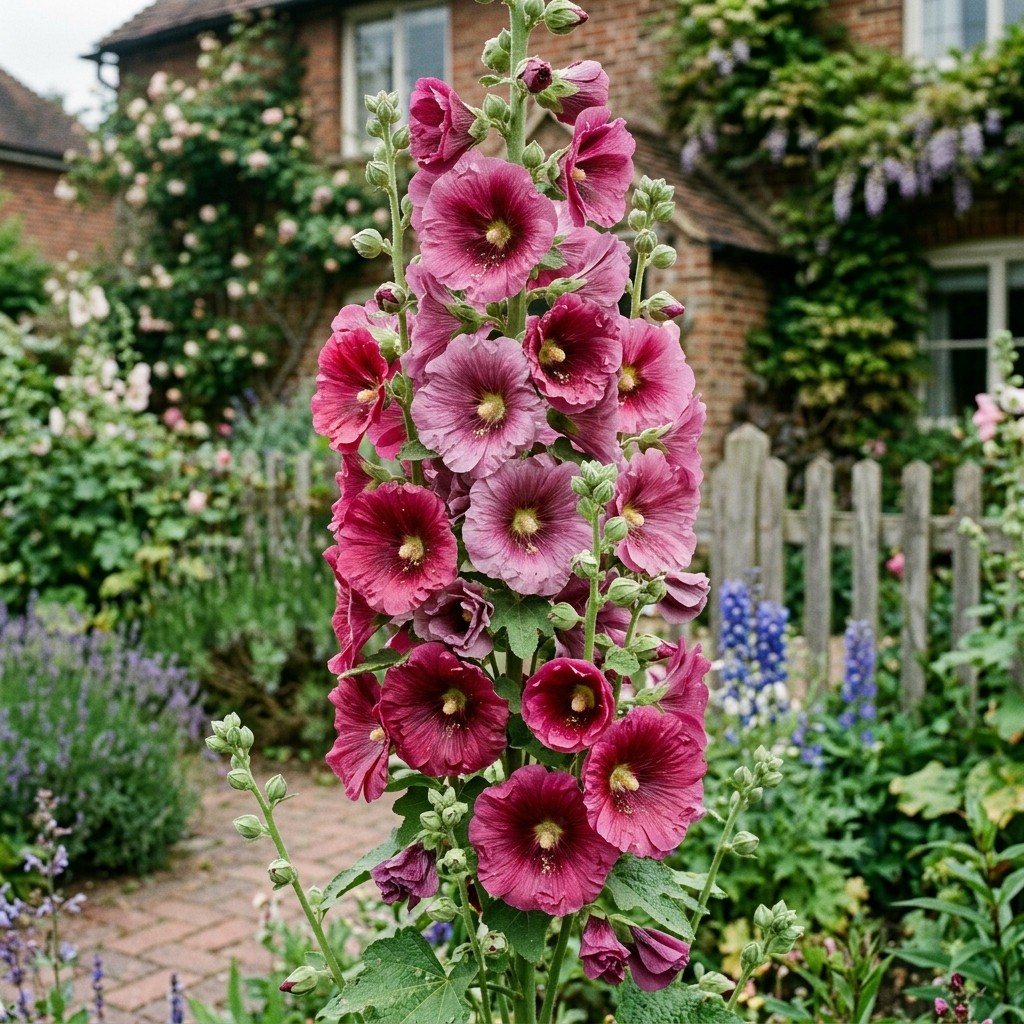 50 Hollyhock Seeds for Planting – carefully packed Heirloom Hollyhock Flower