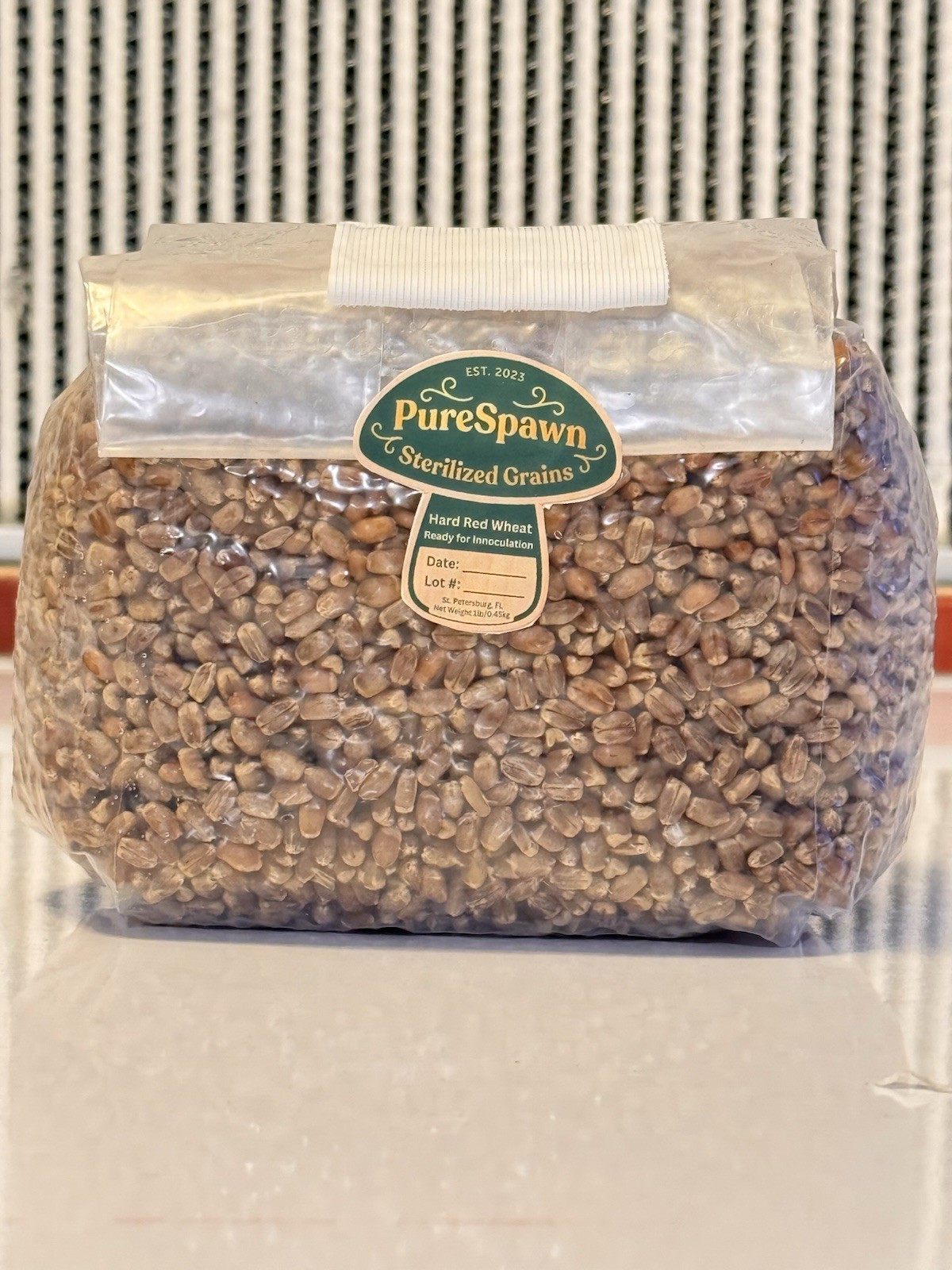Premium Red Winter Wheat Spawn Bag – Sterilized Grains for Mushroom Cultivation