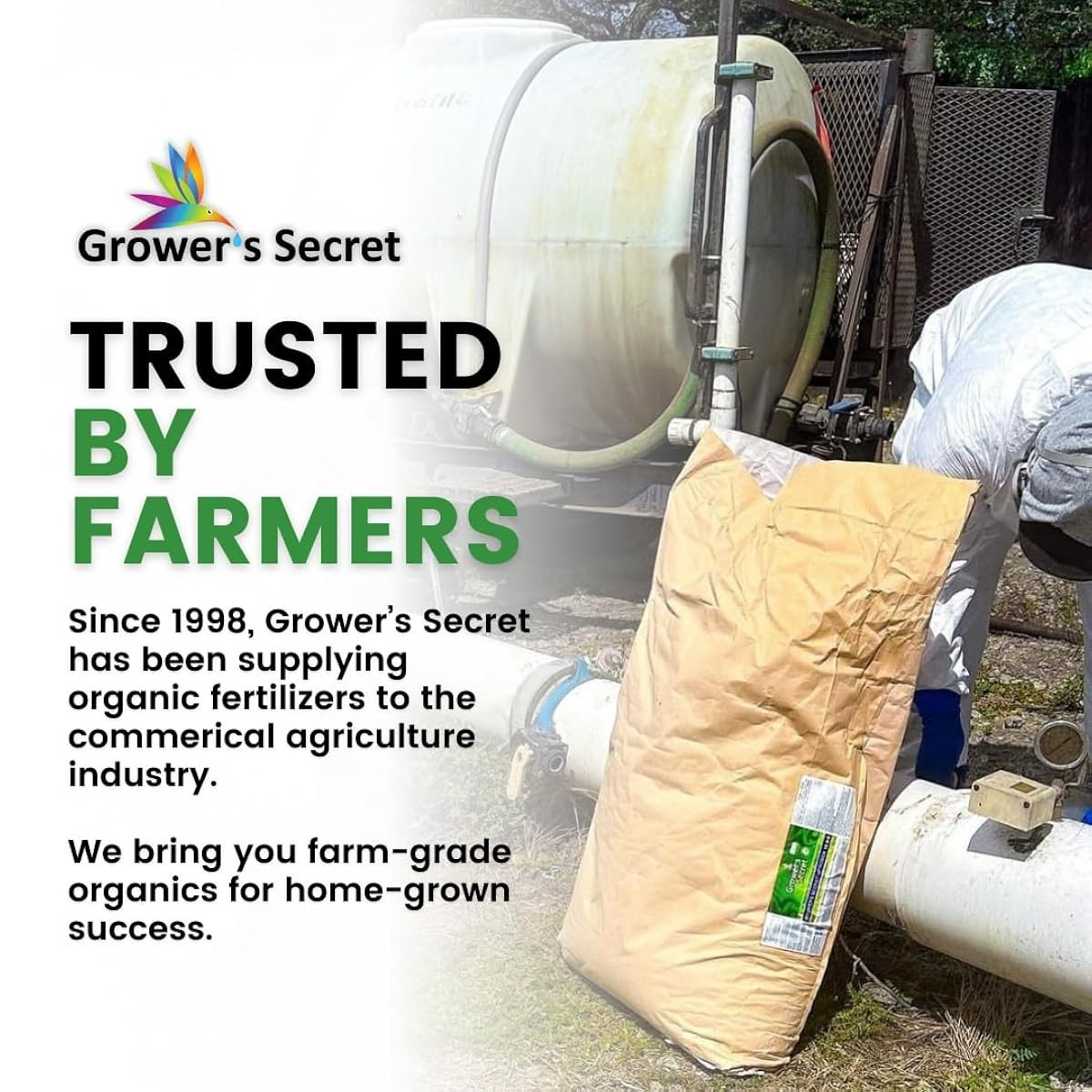 Grower’s Secret Nitrogen 16-0-0 • Organic • Readily Available For Uptake • 1 Lb