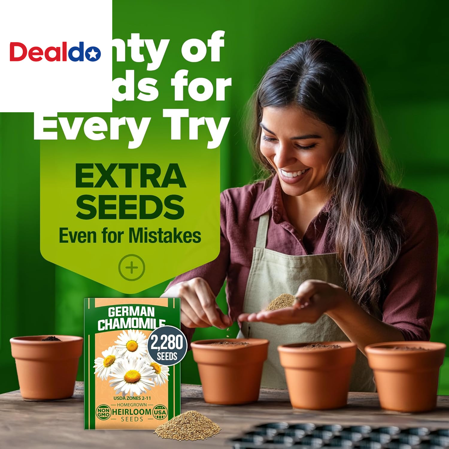 German Chamomile Seed Pack 2,280 Non GMO Heirloom Seeds for Planting for Sustain