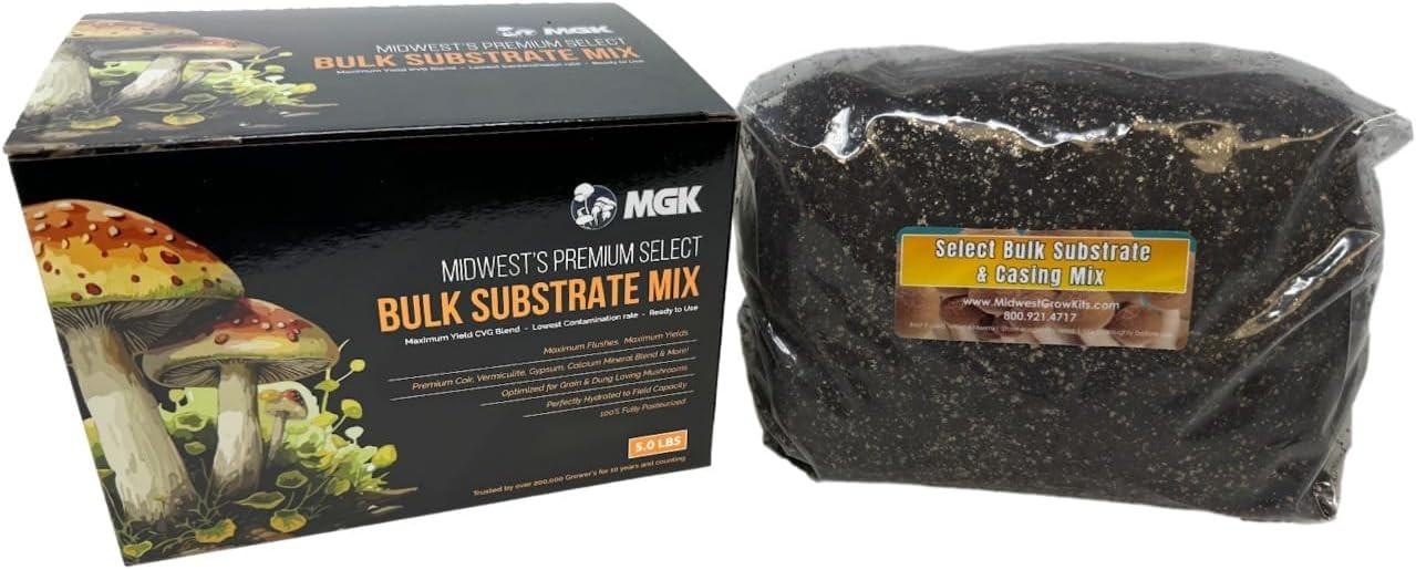 5LB Mushroom Substrate Mix – Fully Pasteurized for Maximum Yield