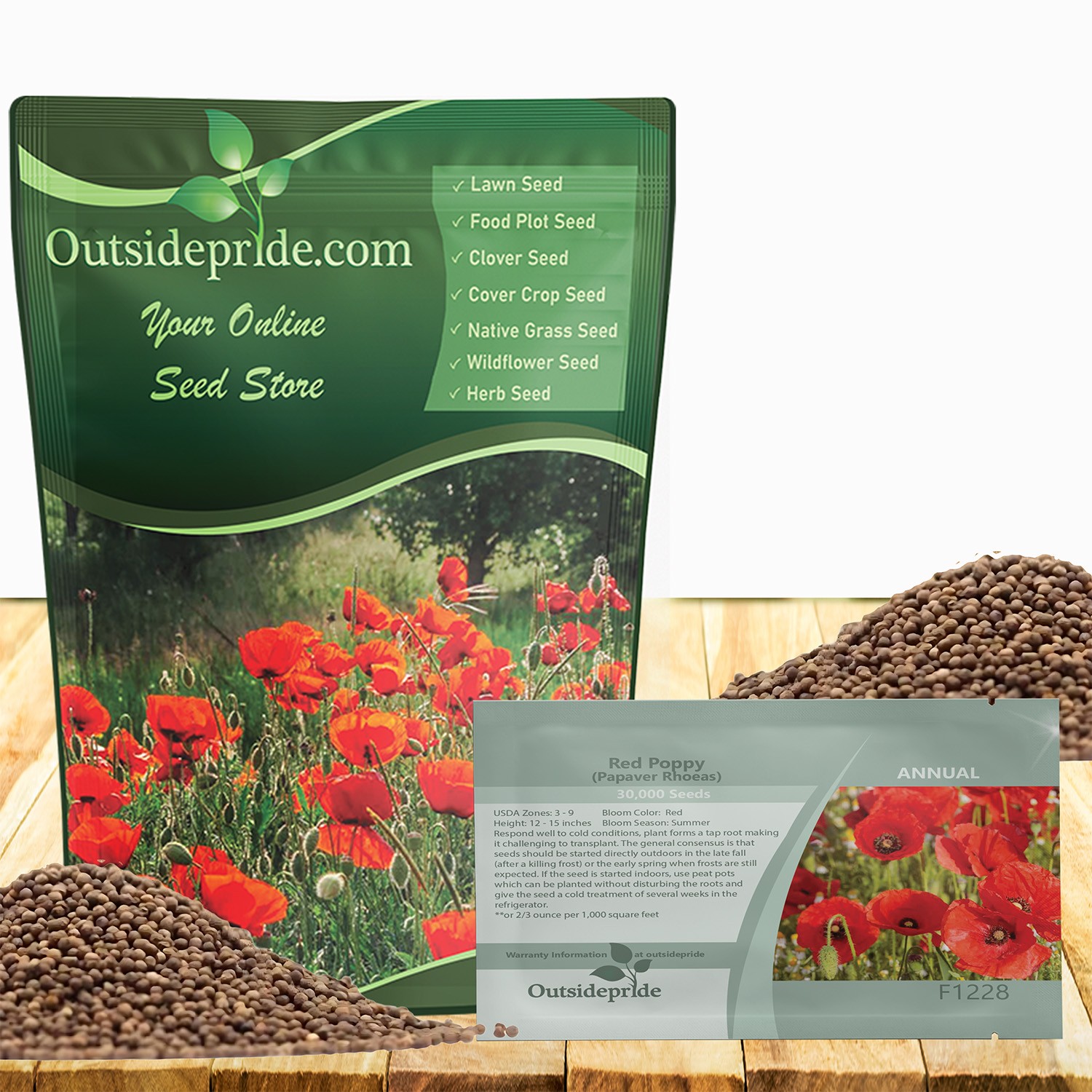 1 LB Papaver Rhoeas Drought Tolerant Corn Poppy Wild Flowers
