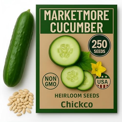 250+ Organic Marketmore Cucumber Seeds – 250 Seeds Marketmore Cucumber Antique