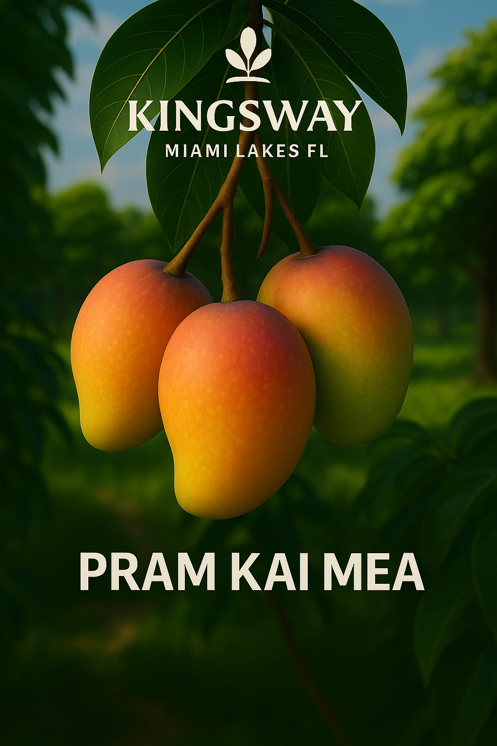 Rare Delicious Zill PRAM KAI MEA 3 Gallon Grafted Mango Tree 2 – 4 ft tall !