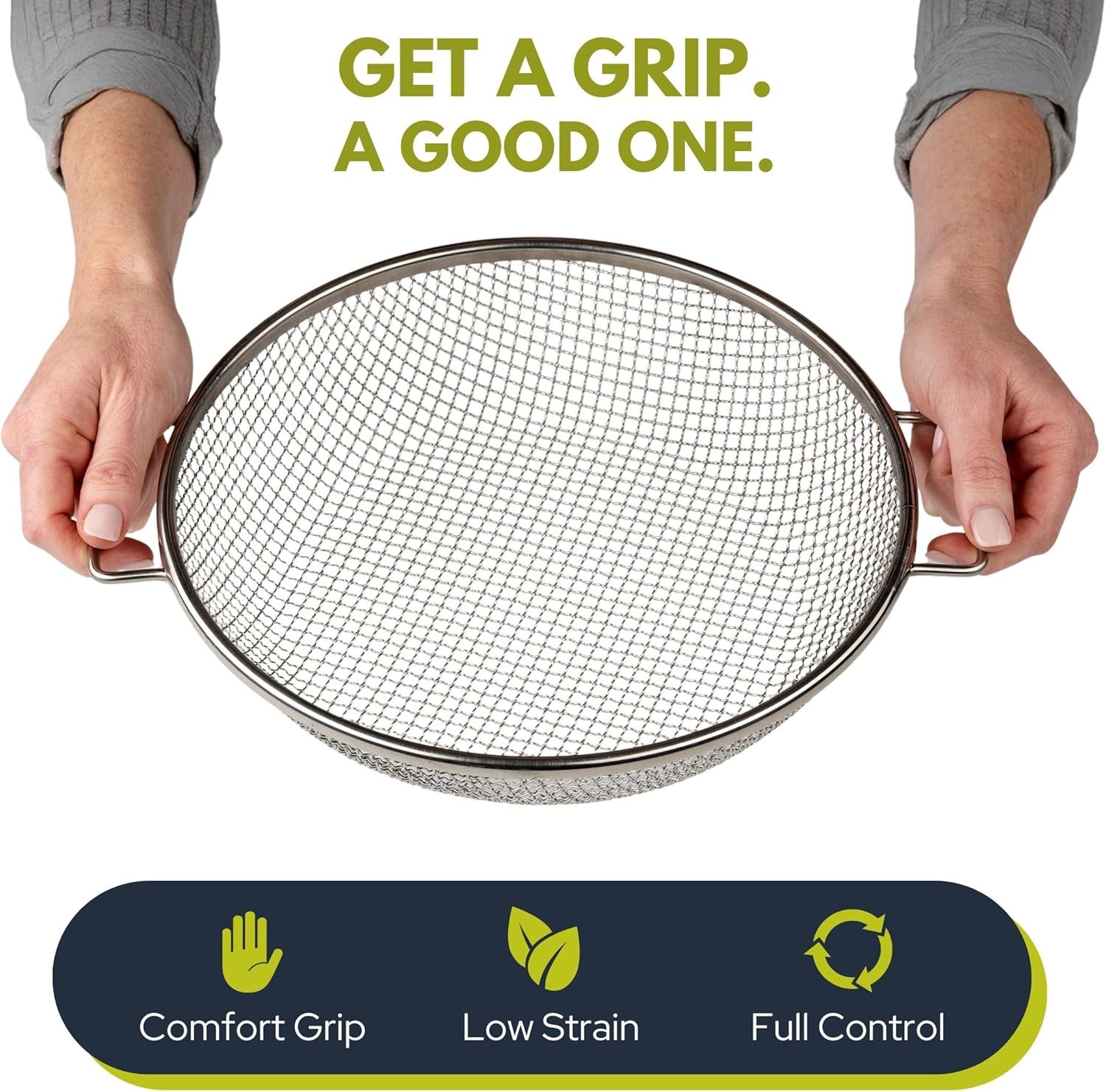 Round Soil Sifter for 5-Gallon Bucket (1/4-inch Mesh), Stainless 1/4 inch