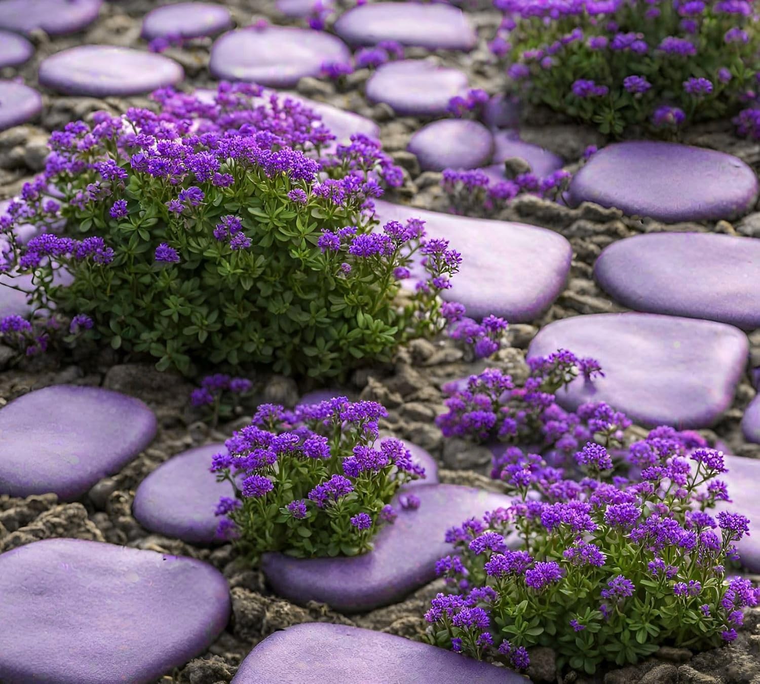 5000+ Mix Magic Creeping Thyme Seeds Ground Cover for Planting – 4 Perennial Thy