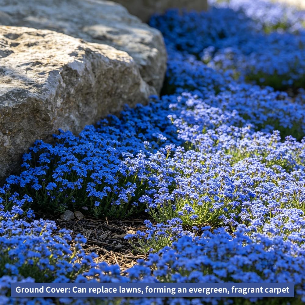 22000+ Blue Creeping Thyme Seeds for Planting Red, Blue, Yellow, white, pink.