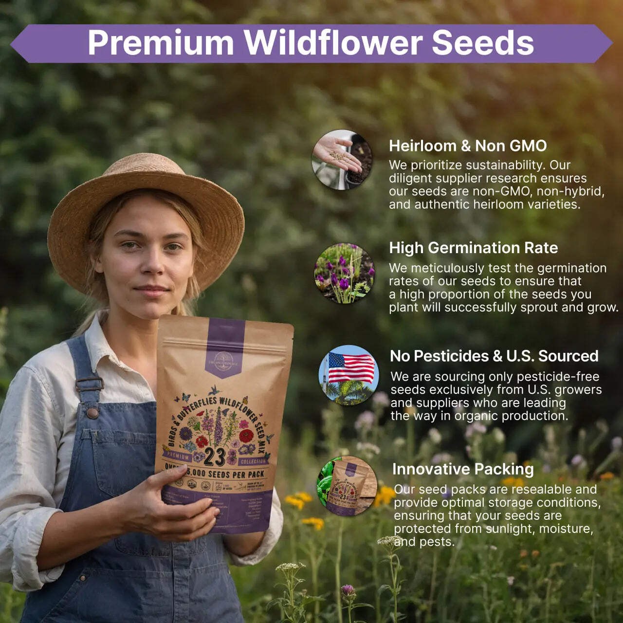23 Birds & Butterflies Wildflower Seeds Mix