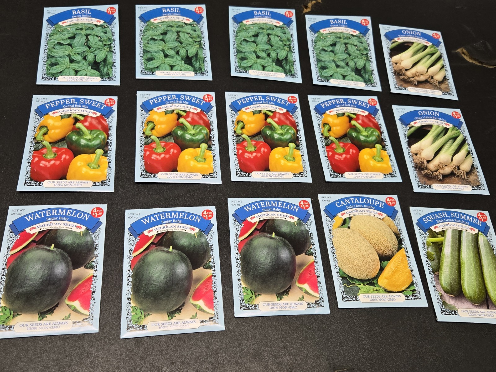 Mixed 15 Packs Vegetables Seeds (8)