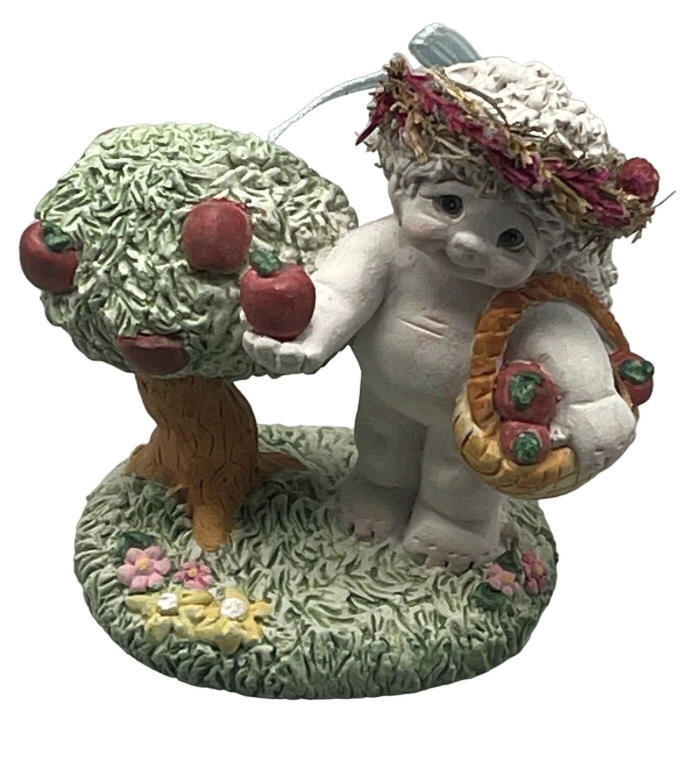 Dreamsieles angel tree apples flower halo floral 2000 green red white brown READ
