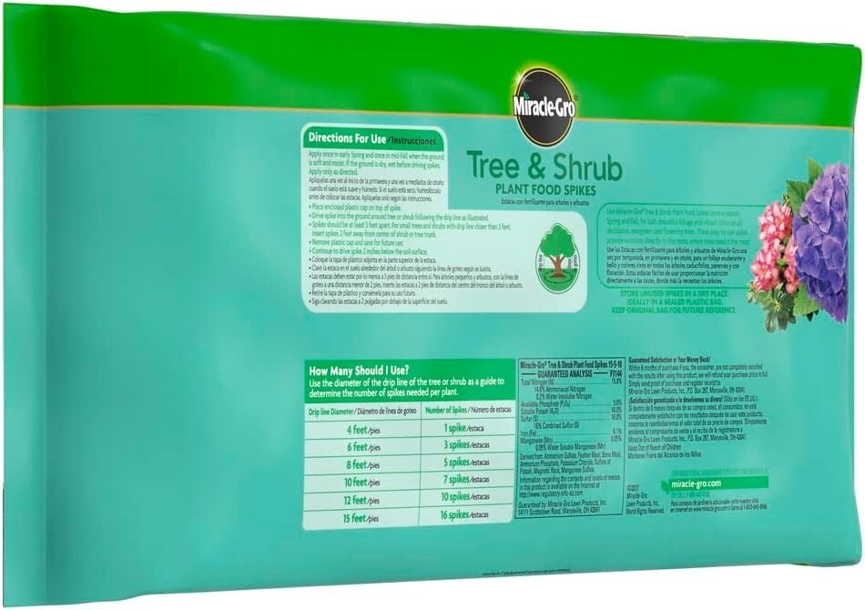 Nutrient-Rich Tree & Shrub Plant Food Spikes – Perfect for Spring & Fall Care