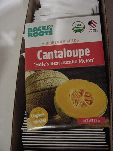 BACK TO ROOTS ORGANIC CANTALOUPE SEED 175 PKGS. non GMO