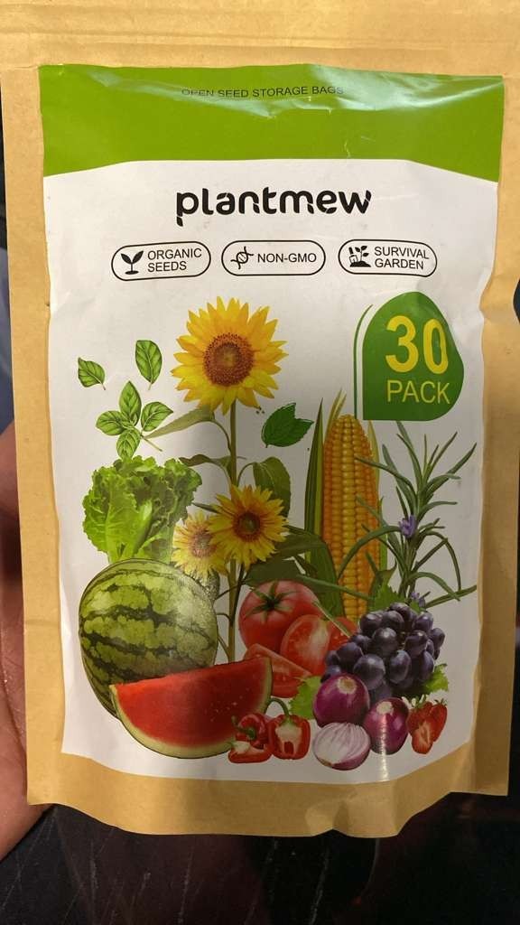 plantmew organic seeds non-gmo survival garden