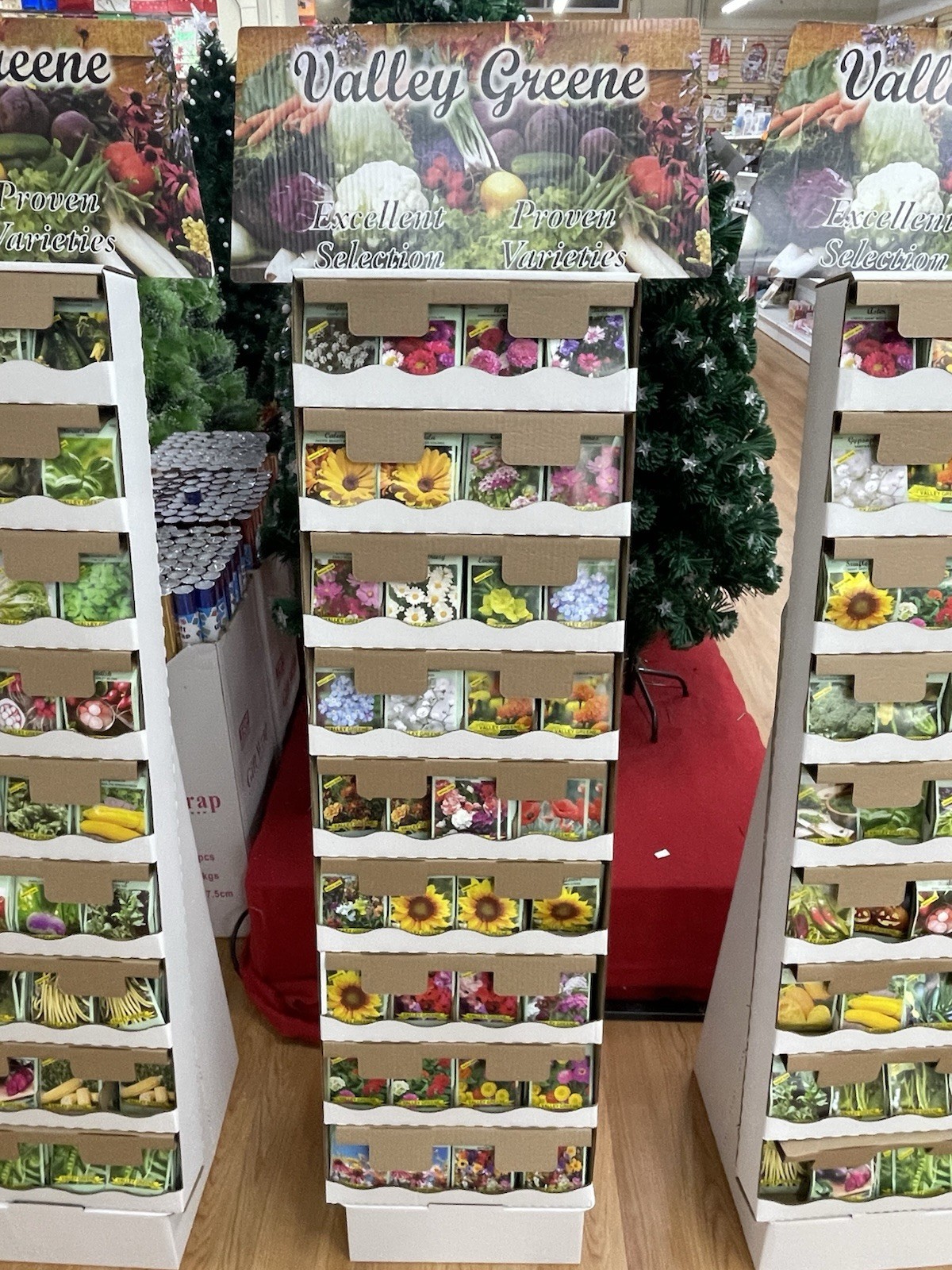 1200 Floral Seed Packets In Floor Display Retail Shipper