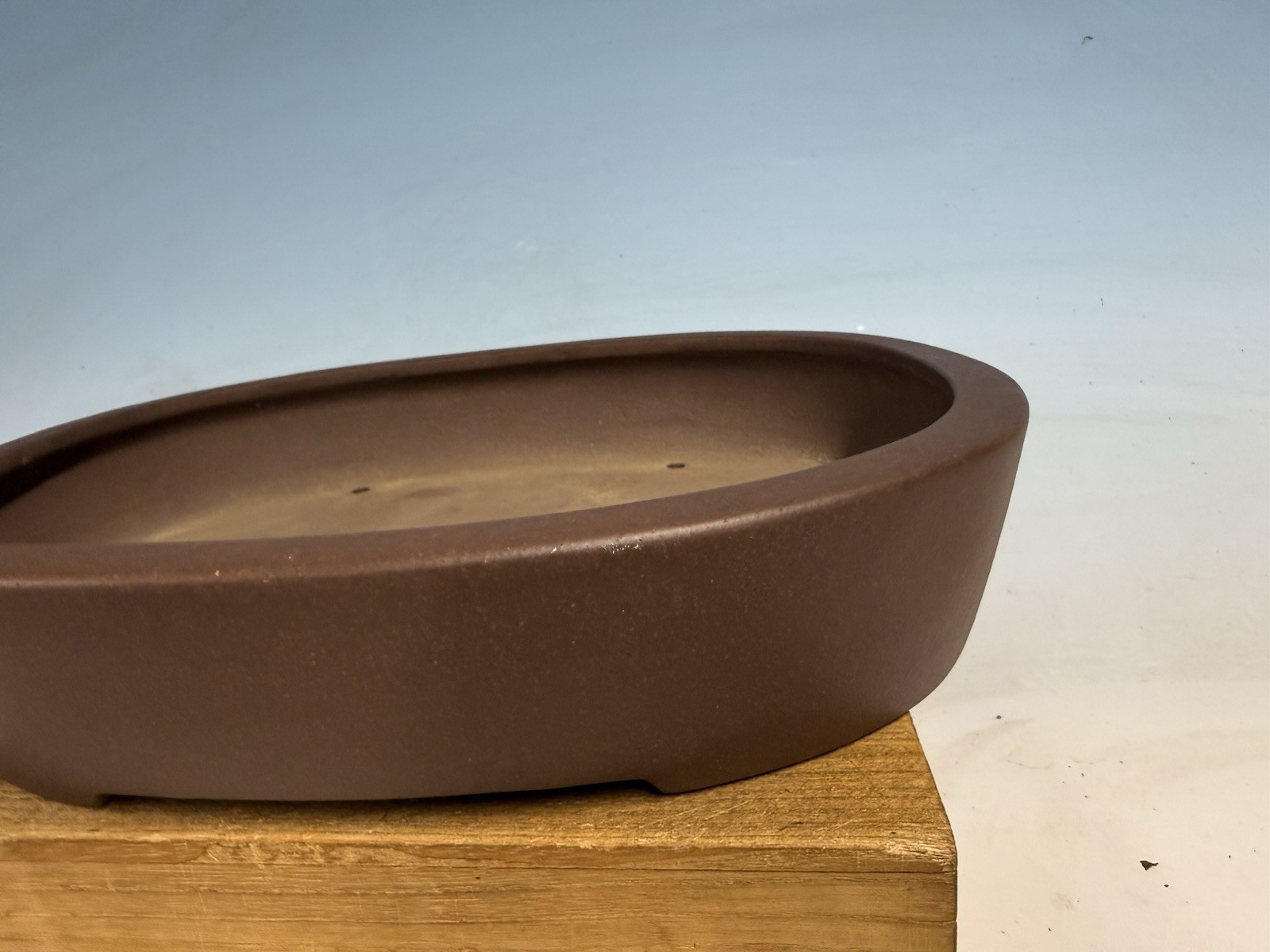 Unglazed Bonsai Tree Tokoname Pot Yamaaki Kiln 14 1/4” Floral Motif