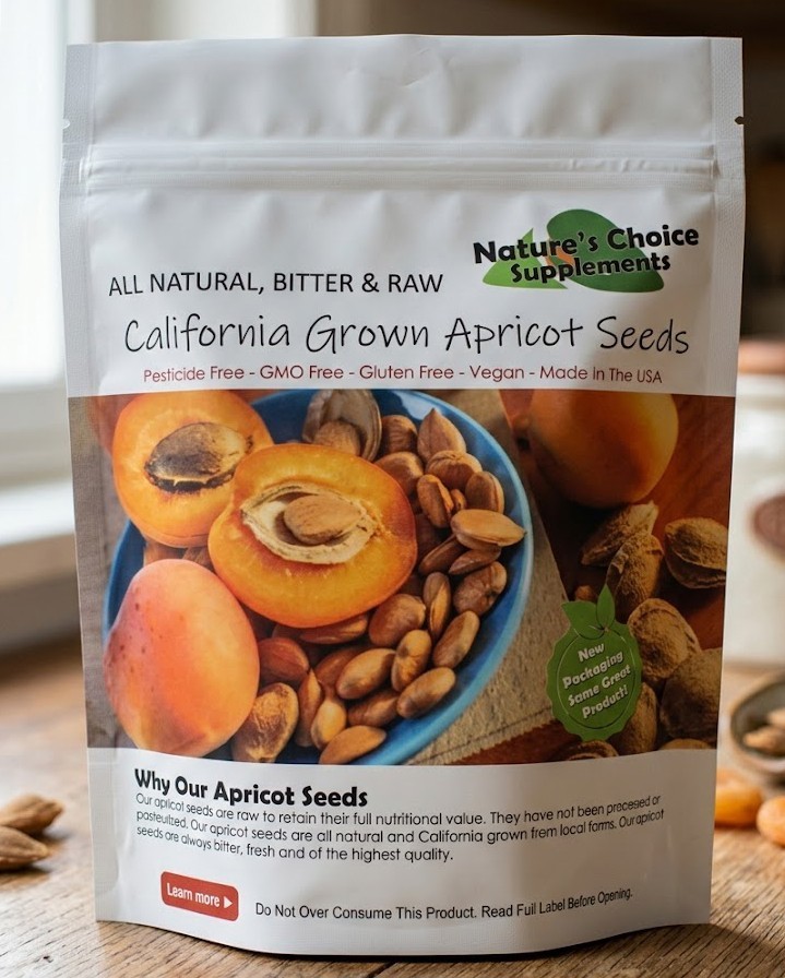 1 Pound Bitter Raw Apricot Kernels AMERICAN GROWN