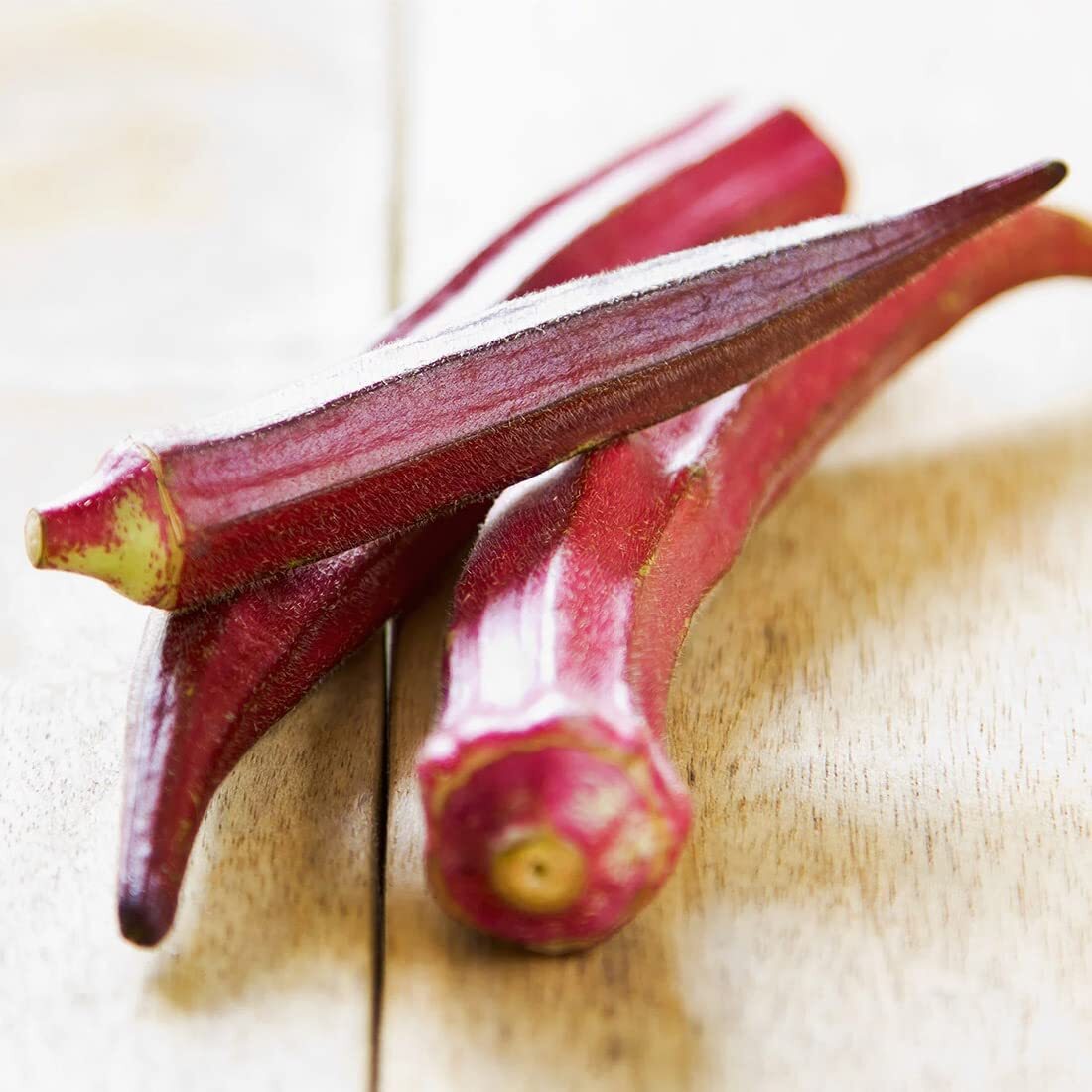 150+Red Okra Seeds�for Planting�in Garden & Outdoor?Drought-Resistant Okra Heirl