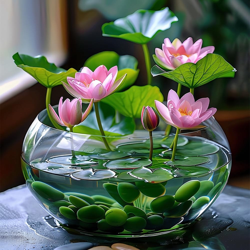 60pcs Mix Bonsai Lotus Seeds for Planting in Water Bowl Lotus Seed Water Lily…