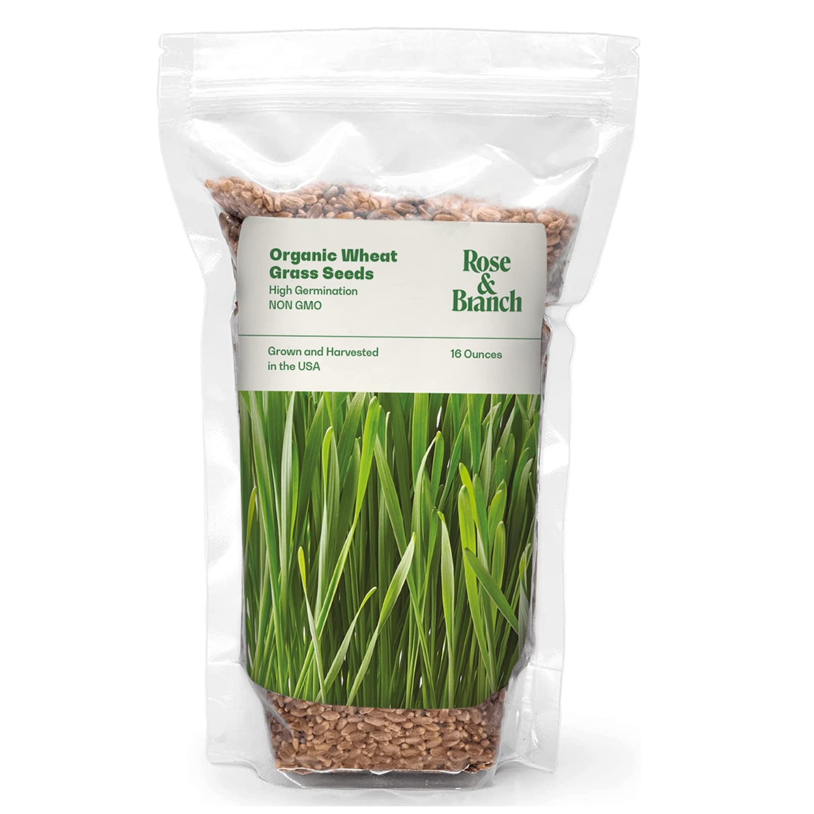 Organic Wheat Grass Seeds, Cat Grass Seeds – 16Ounces – 100% Organic Non-GMO …