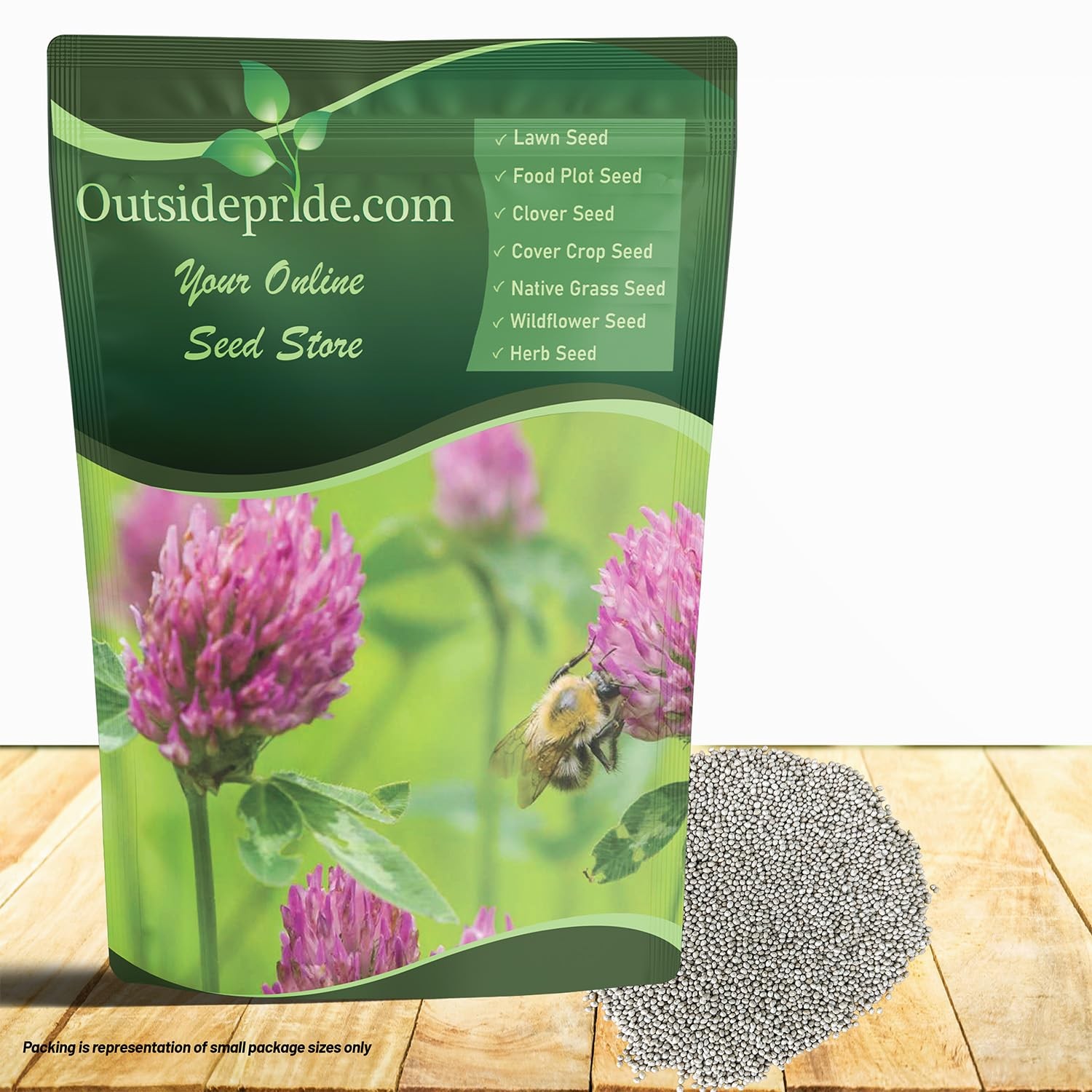 Perennial Red Clover Seeds – 2 lbs. Self-Seeding, Nitrocoated, Inoculated Clo…