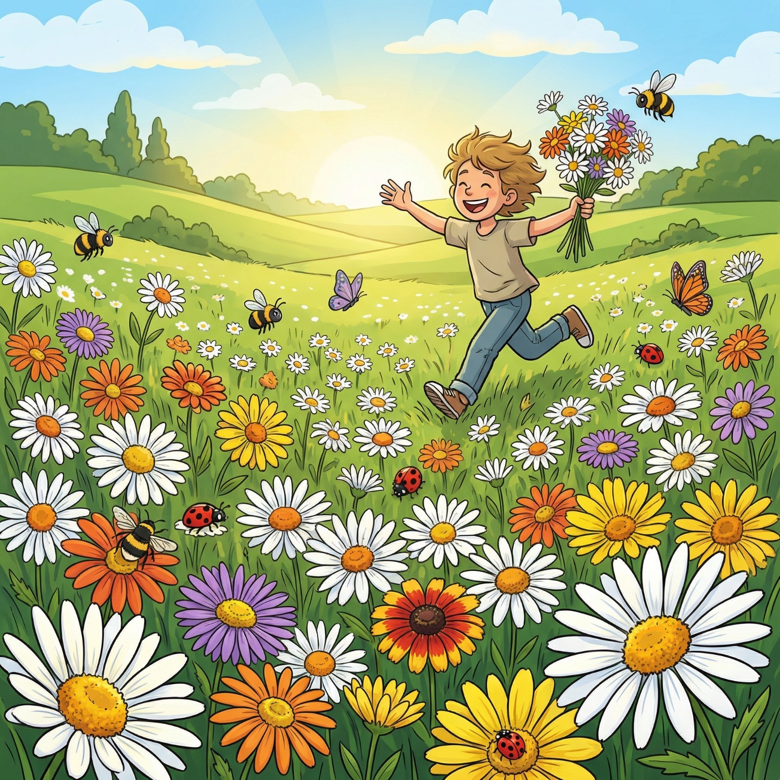 Landscaper’s Pack DAISY CRAZY Mix w/ Perennials Spring-Fall Non-GMO 3000 Seeds!