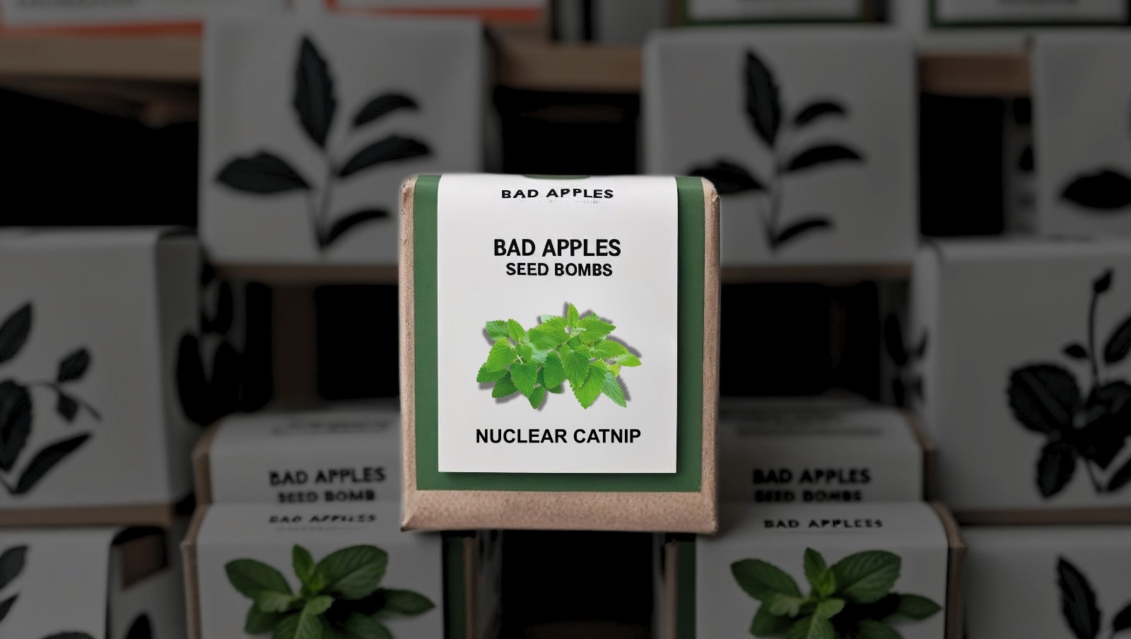 Bad Apples Nuclear Catnip Seed Bombs – Erosion Control System – 1 Acre Mint