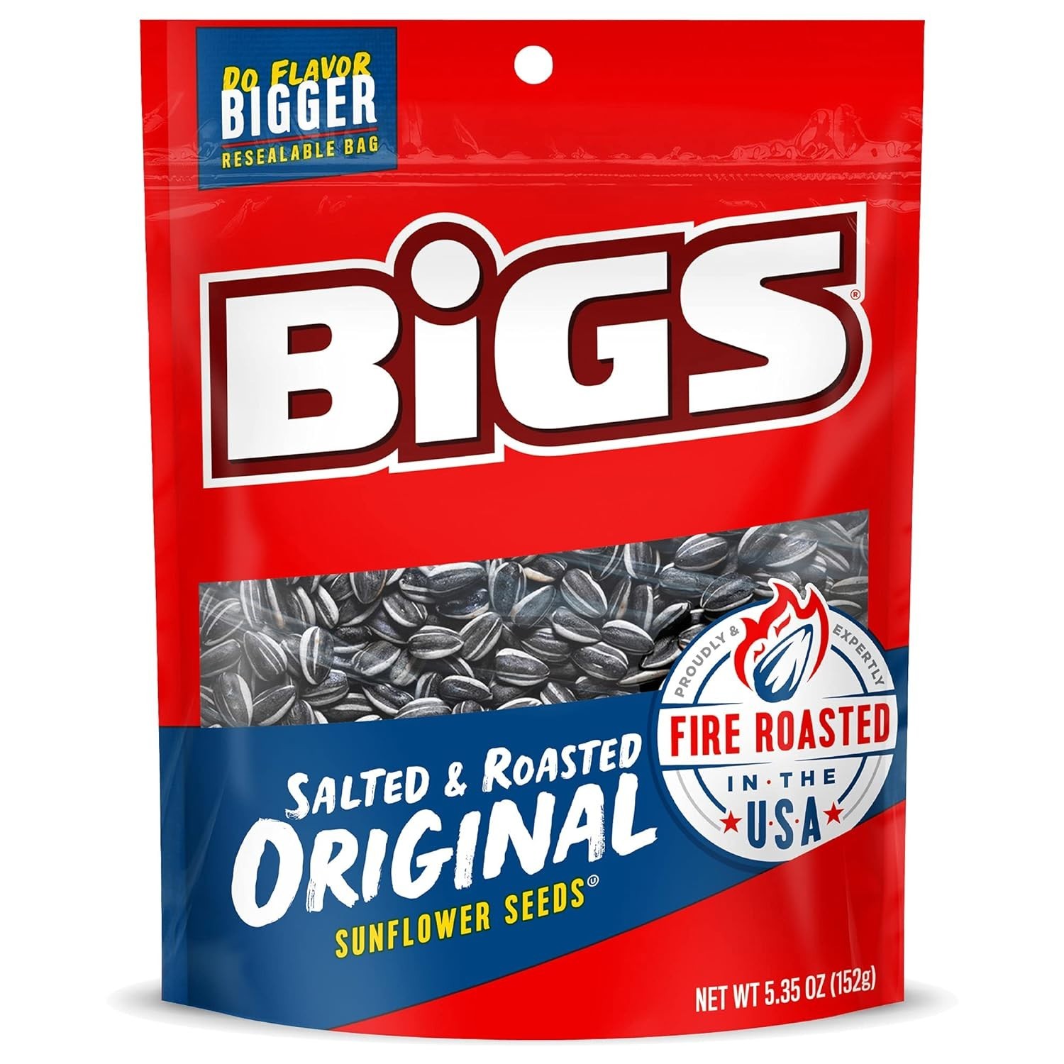 Fire-Roasted Sunflower Seeds – 12 Resealable 5.35-Ounce Bags, Perfect Keto Snack