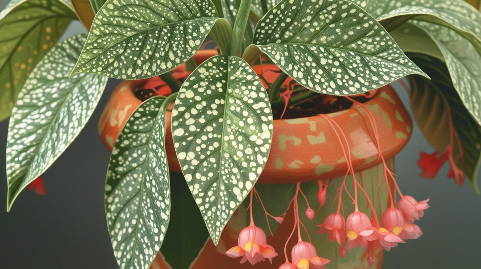 Angel Wing Begonia Snow Capped Live House Plants BUY 2 GET 1 FREE