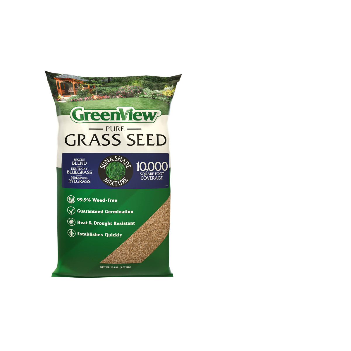 Greenview Pure Grass Seed Sun Mixture 20 Lb. Bag Up To 10000 Sq. Ft. 2829338