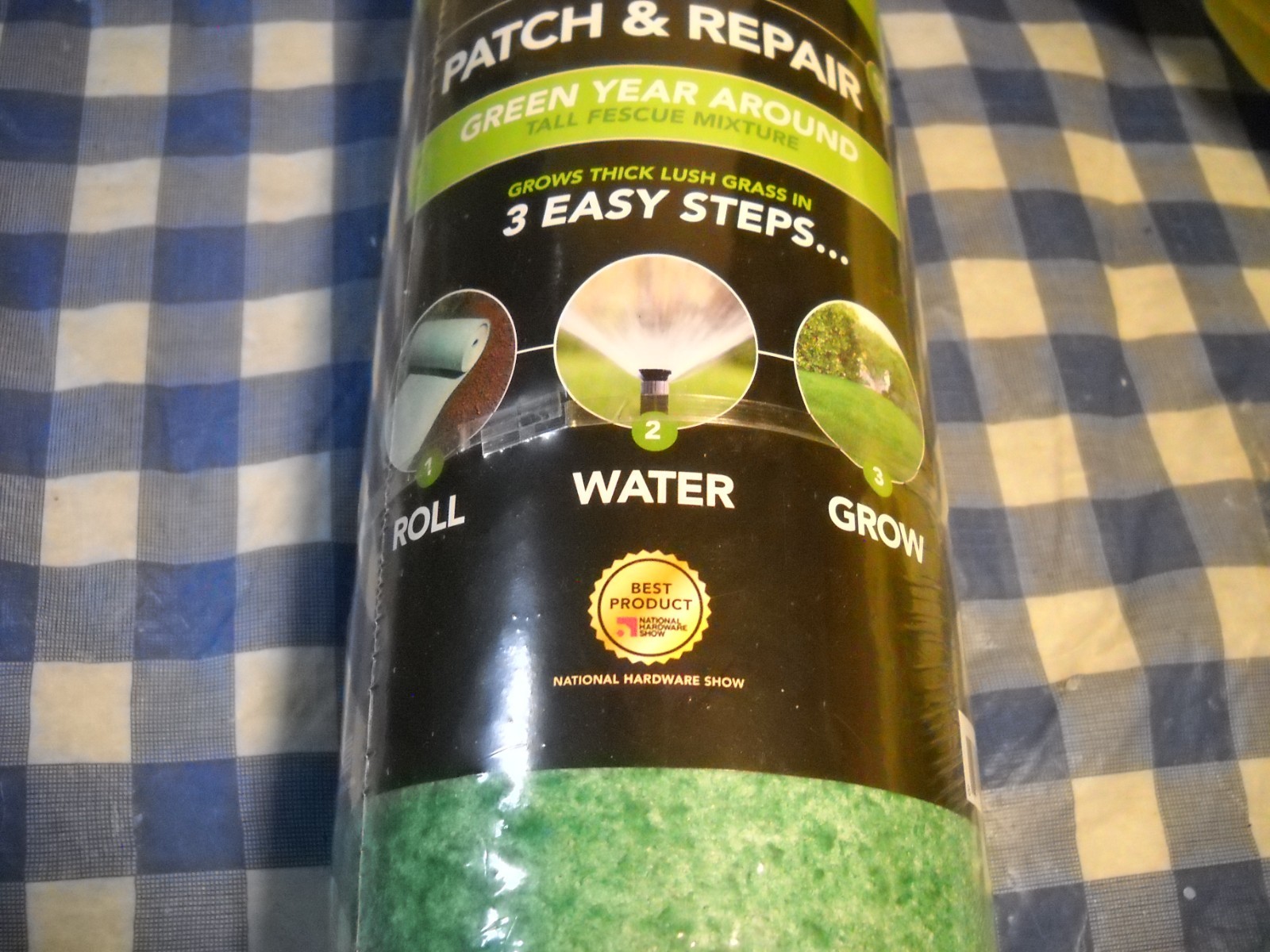 Grotrax Quick Fix Year Round Green Mixture Grass Roll Seed Mat 1×50 feet USA NEW