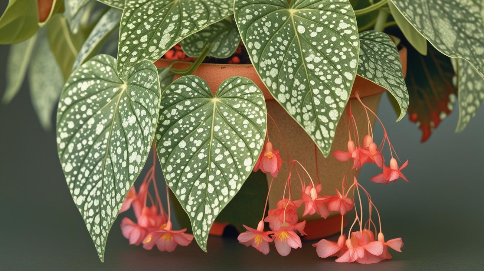 Angel Wing Begonia Snow Capped Live House Plants BUY 2 GET 1 FREE