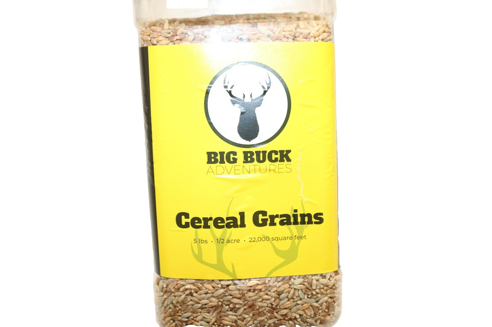 Big Buck Adventures Cereal Grains 5 lb 1/2 Acre Winter Wheat & Rye Food Plot Mix