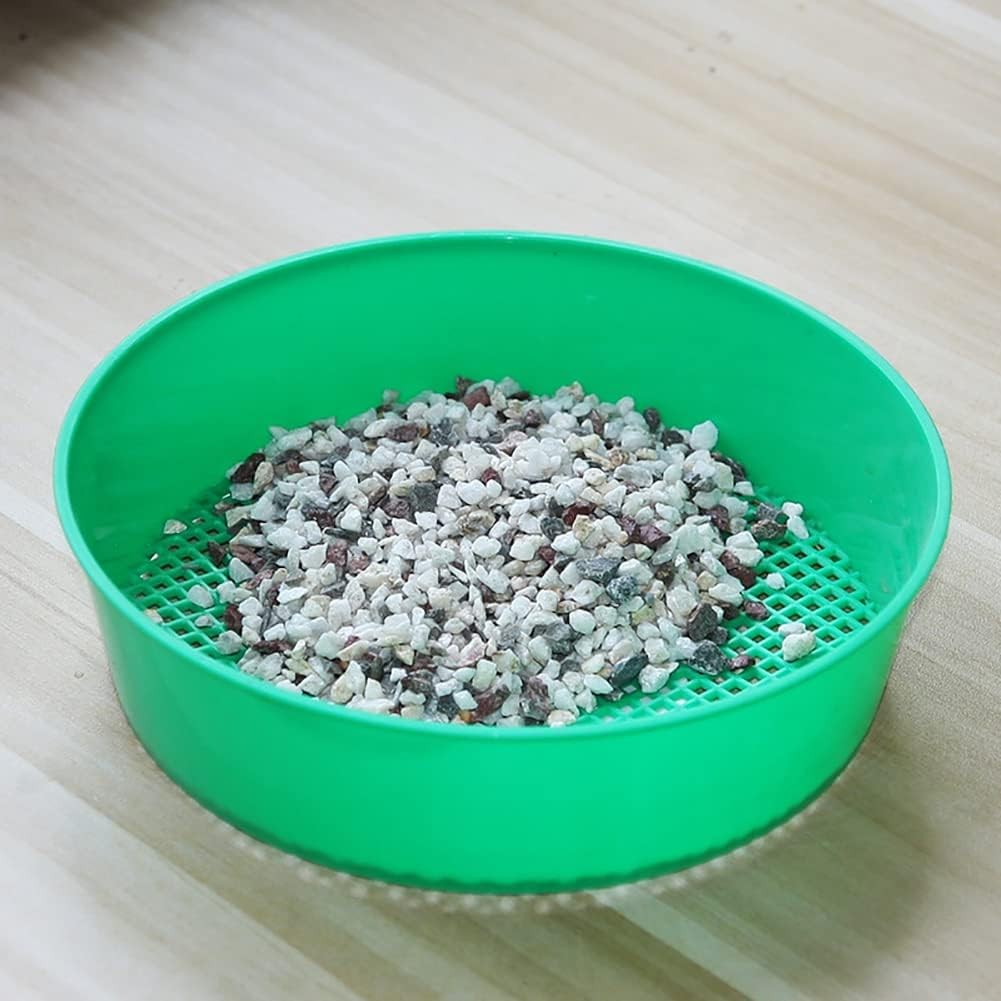 2 Pcs Large Plastic Garden Sieve Dirt Screen Sifting Pans Beach Sand…