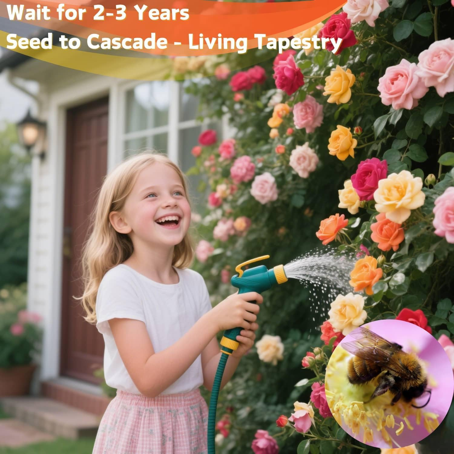 Mixed Climbing Rose Rosa Seeds for Planting Outdoors -Heirloom Garden Vine Home