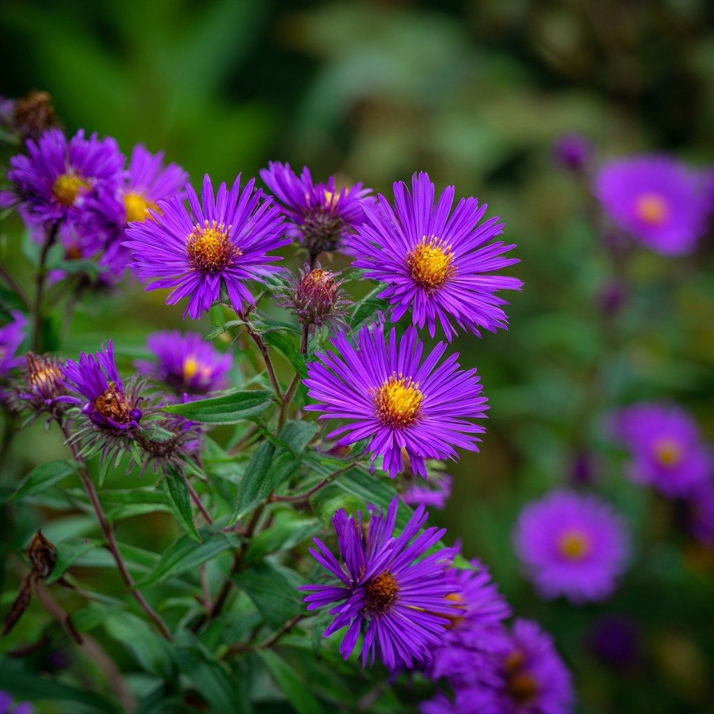 New England Aster Seeds – 300 Purple Blooms | Pollinator & Fall Garden Favorite