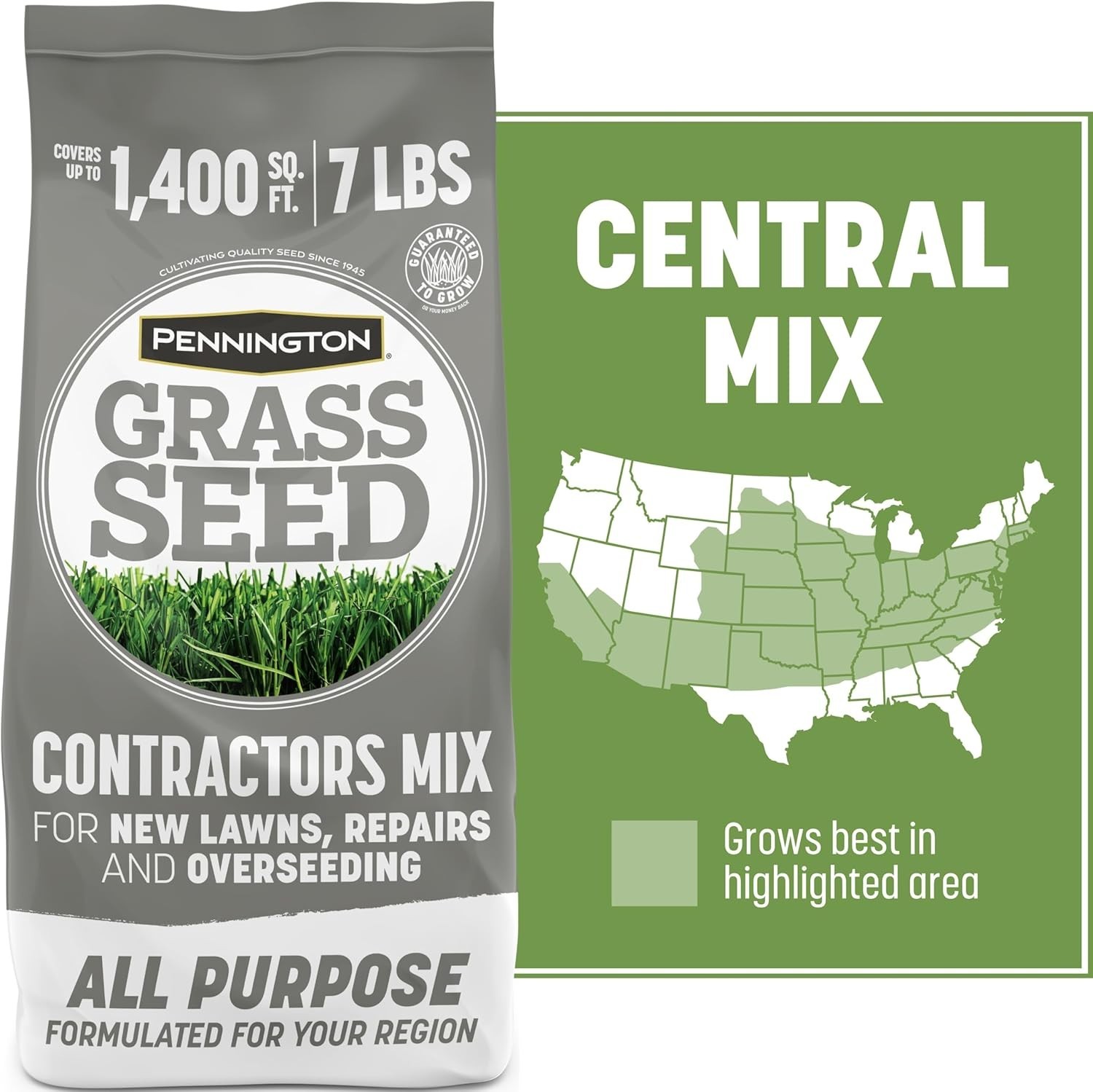 Contractors Grass Seed Mix Central 7 lb