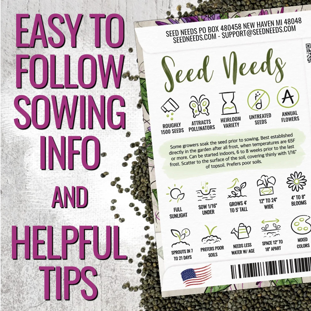 Cleome Seeds For Planting, Spider Mixture (Cleome hassleriana)